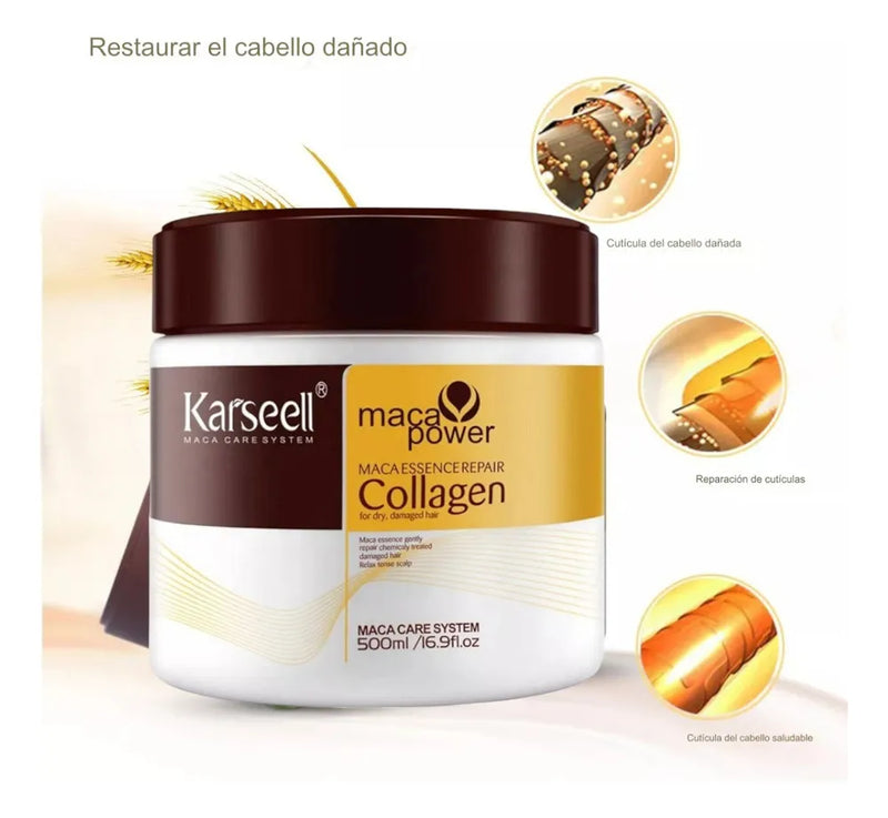 Tratamiento Capilar de Colágeno 200 ml - Repara, Hidrata y Fortalece tu Cabello